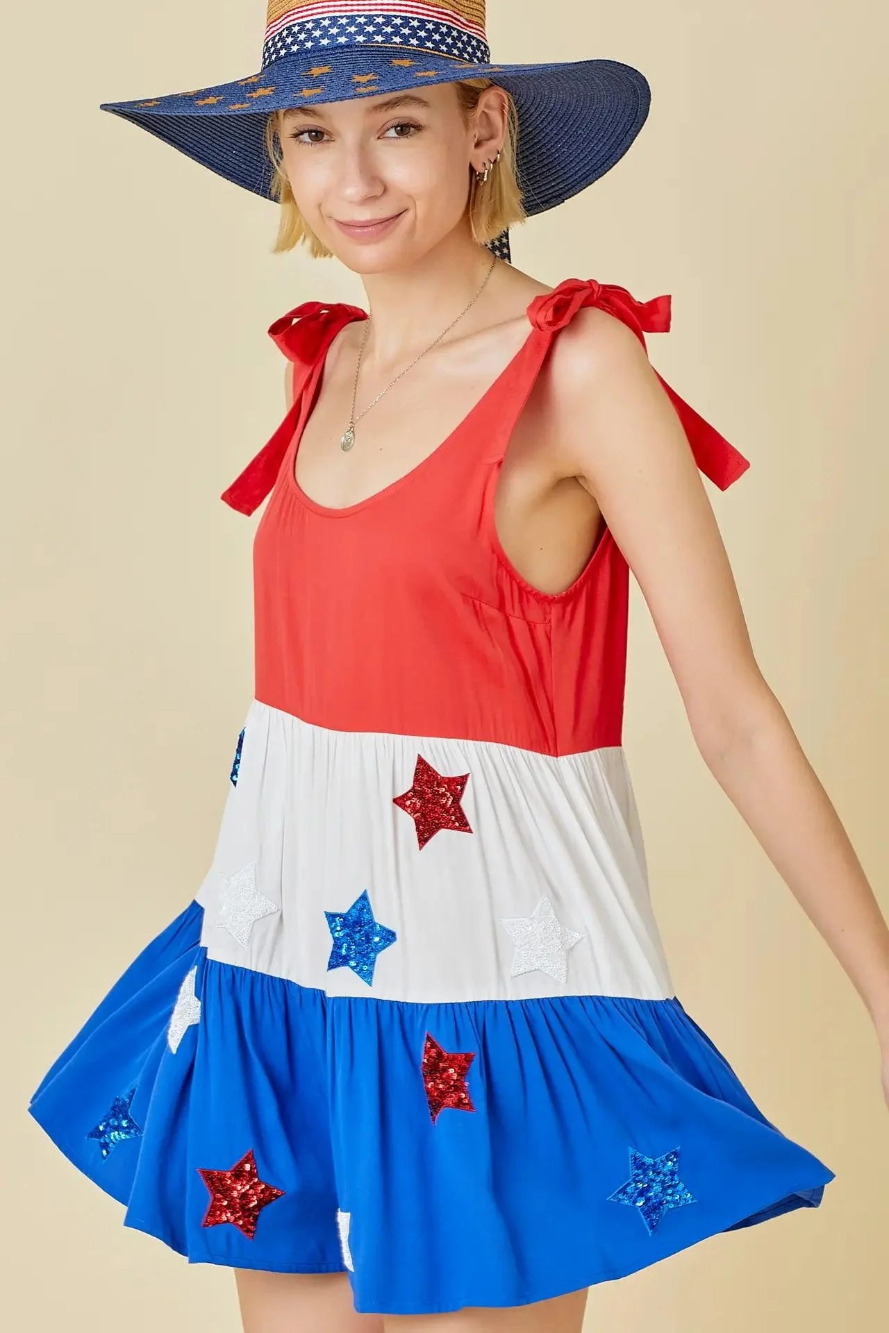 4th of July Color Block Romper - Image 5