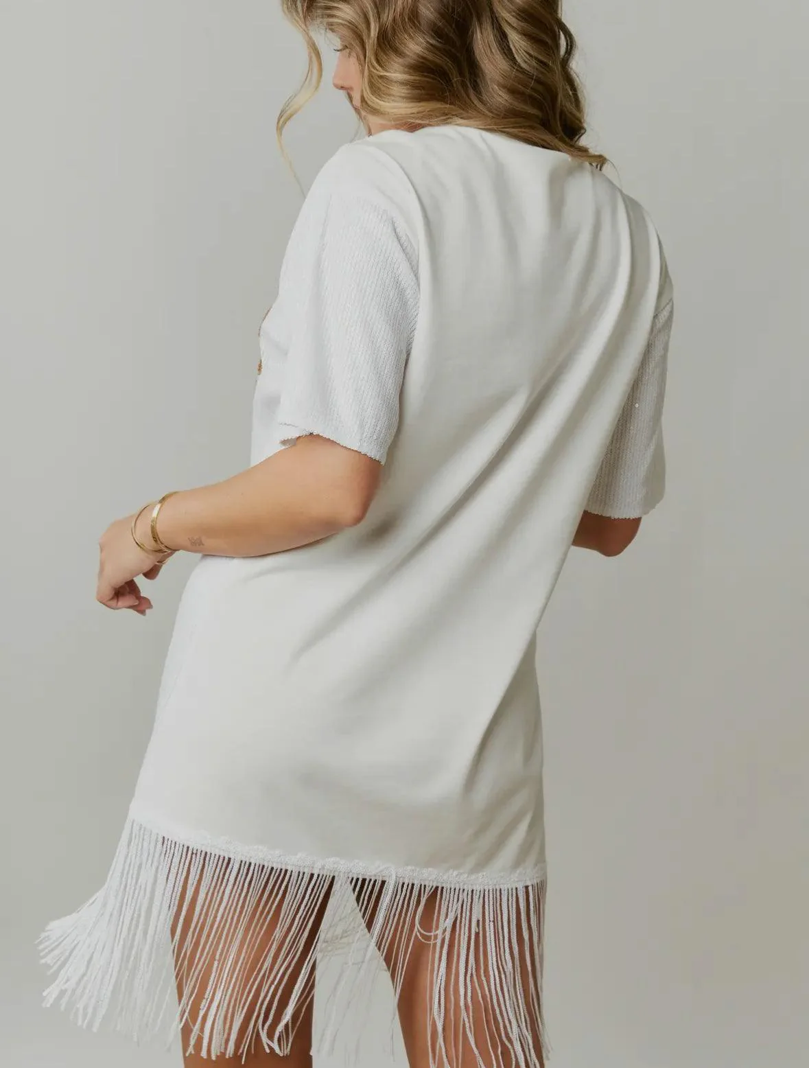 Bride Fringe Sequin Mini Dress - Image 3