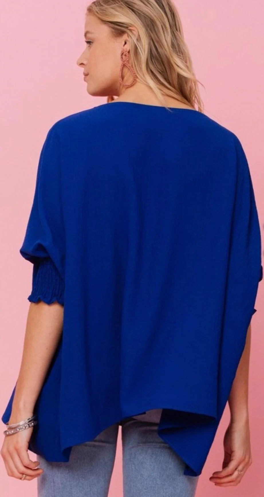 Dakota Royal Blue Blouse - Image 3