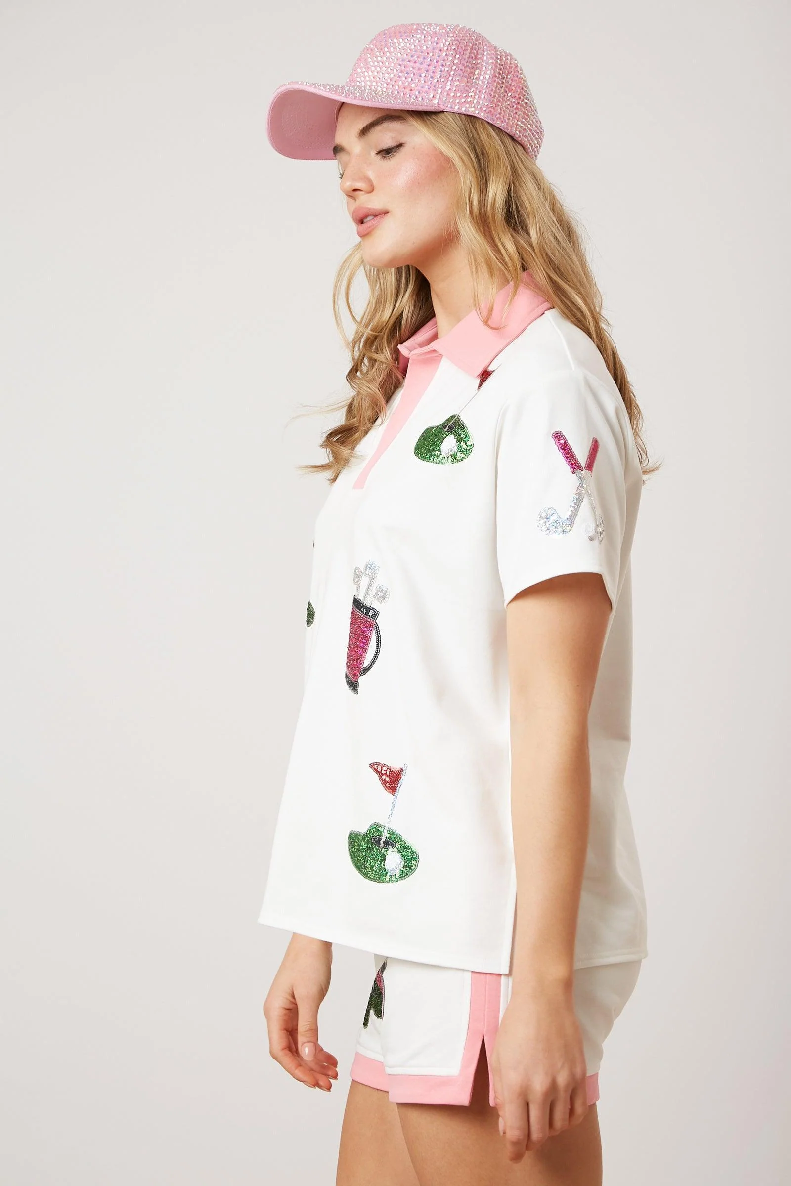 Golf Sequin Embroidery Shorts - Image 6