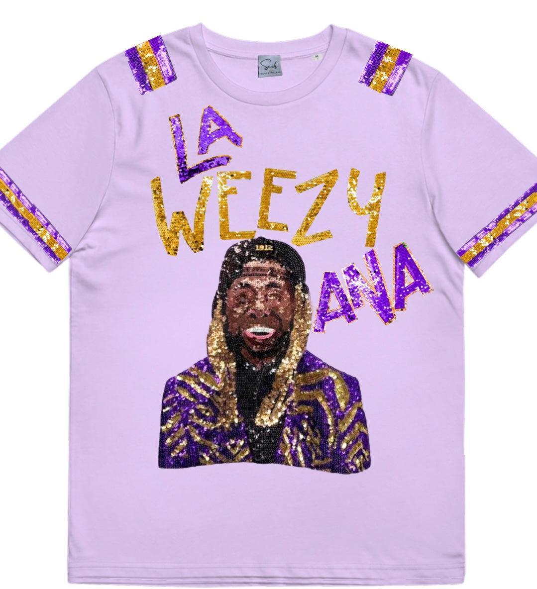 La Weezy Ana Tigers Sequin Gameday T-Shirt - Image 6