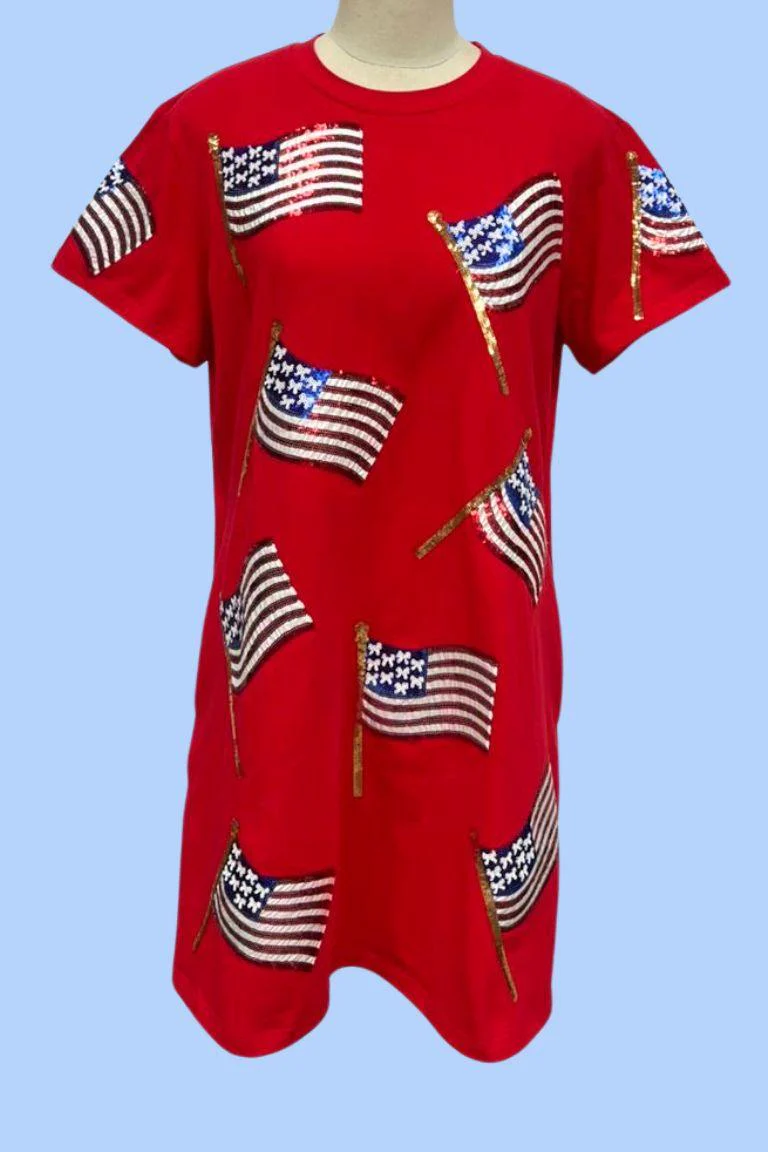 American flag Sequin dress - Image 3