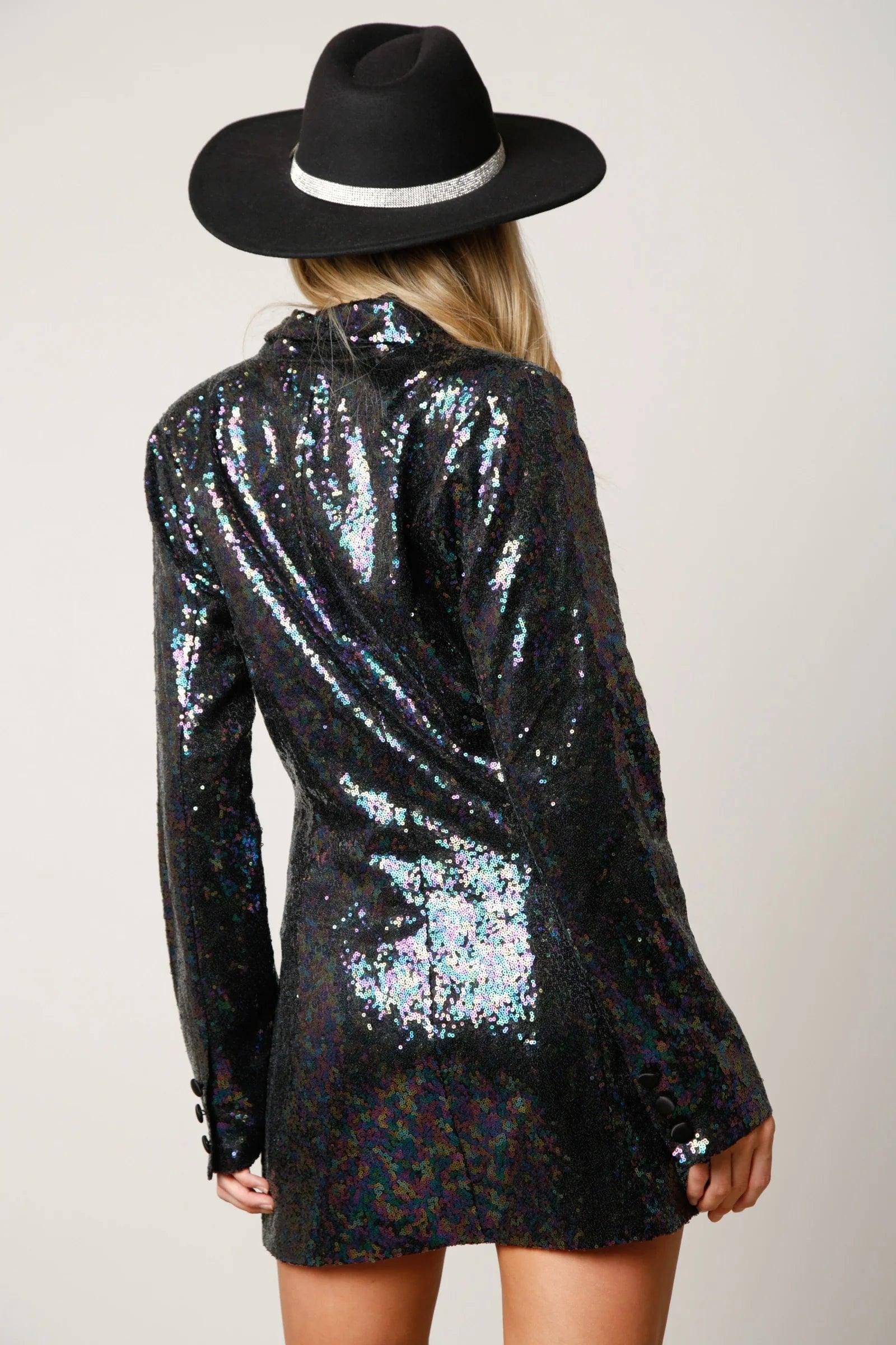 Sequin Blazer Dress - Image 7