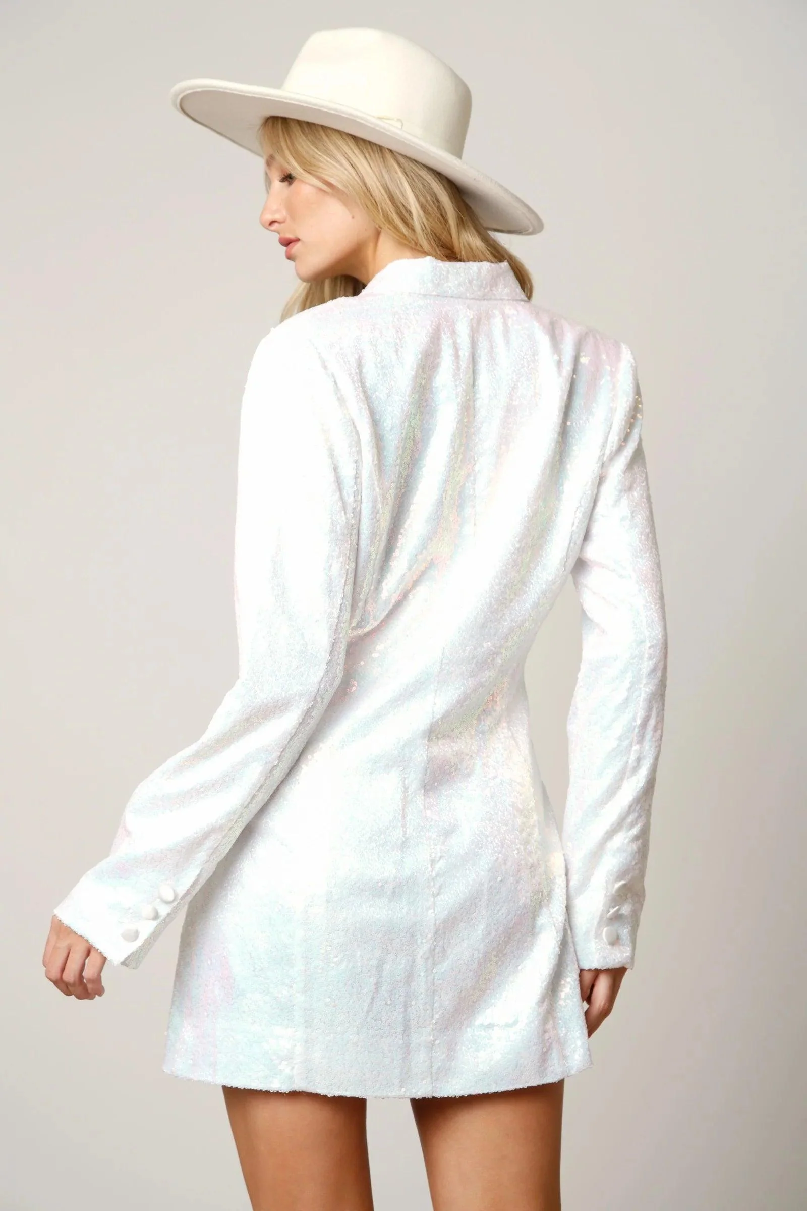 Sequin Blazer Dress - Image 9