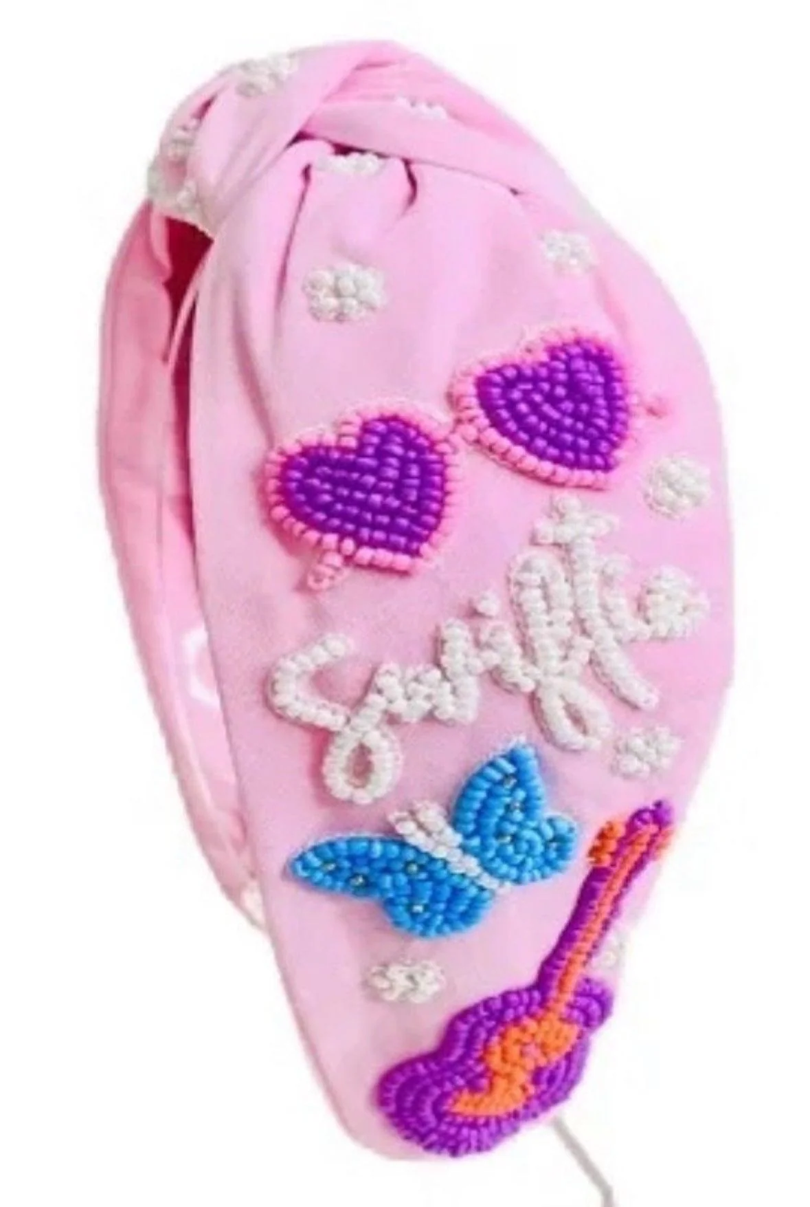 Swiftie Purple Beaded Headband - Image 3
