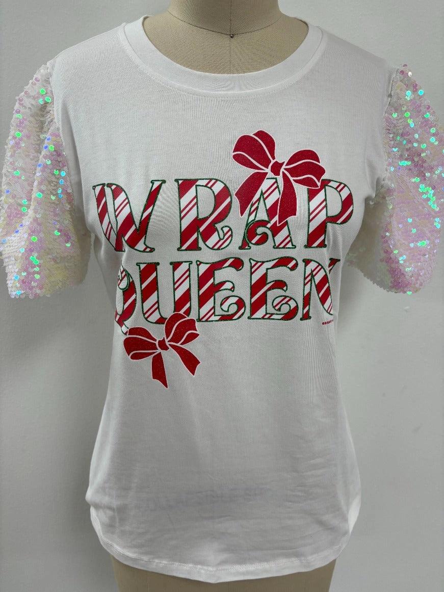 Wrap Queen Sparkle Christmas Top - Image 5